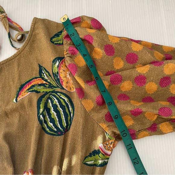 The Odell’s Anthro Bailey Dress Olive Green Fruit print size
Medium - Picture 7 of 9